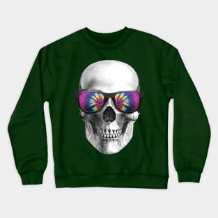 skull wearing sunglasses Crewneck Sweatshirt